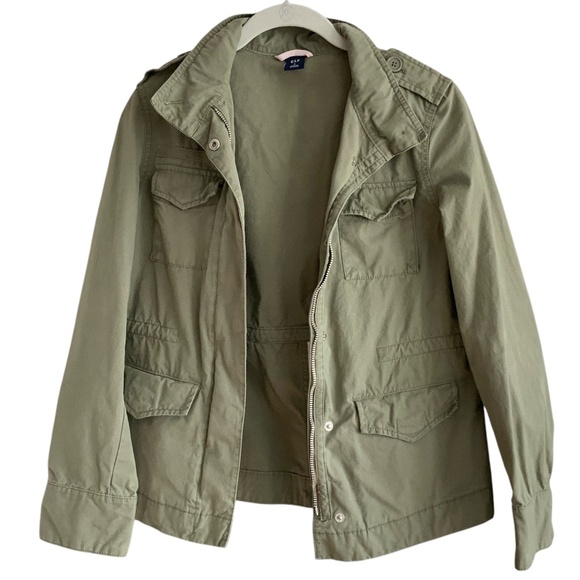 Gap Classic Design Green Khaki Cotton Anorak Barn Chore Utility Jacket S… - Picture 6 of 13